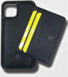 Кожаный чехол для iPhone 11 Pro Max с кожаным магнитом и тонким кошельком, Черный CSW-11PM-SYH
