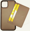 Кожаный чехол-кошелек для iPhone 11 с кожаным магнитом и тонким кошельком коричневый CSW-11-KHV