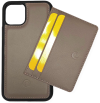 Кожаный чехол-кошелек для iPhone 11 Pro Max с кожаным магнитом и тонким кошельком, Серый CSW-11PM-GRI