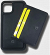 Кожаный чехол для iPhone 11 Pro с кожаным магнитом и тонким кошельком, Черный CSW-11P-SYH
